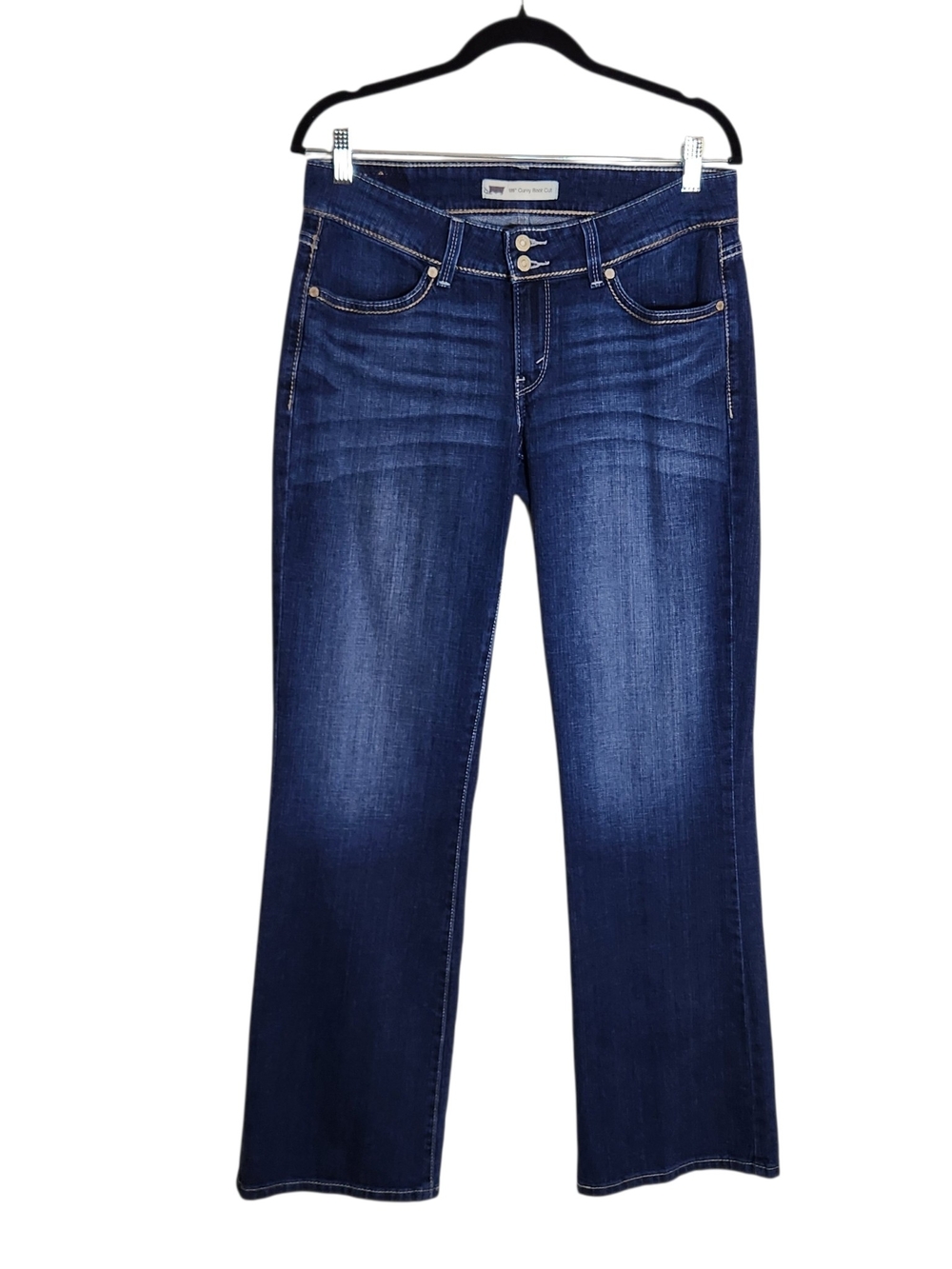 Levi's Dark Wash 529 Curvy Bootcut Jeans Size 8